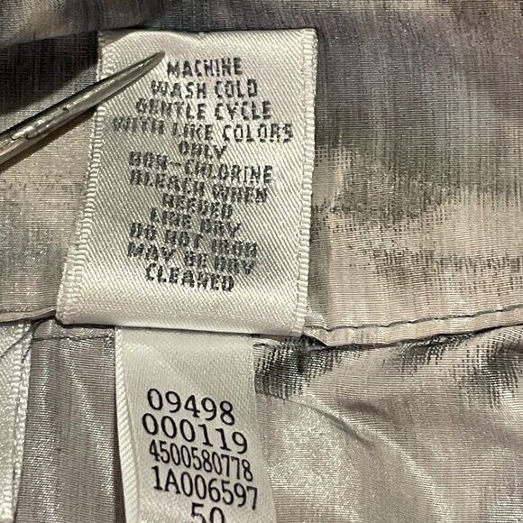 CHICO'S ZENERGY Windbreaker Zip Front Lightweight Jacket, Gray Animal - XL/16 - Picture 10 of 10